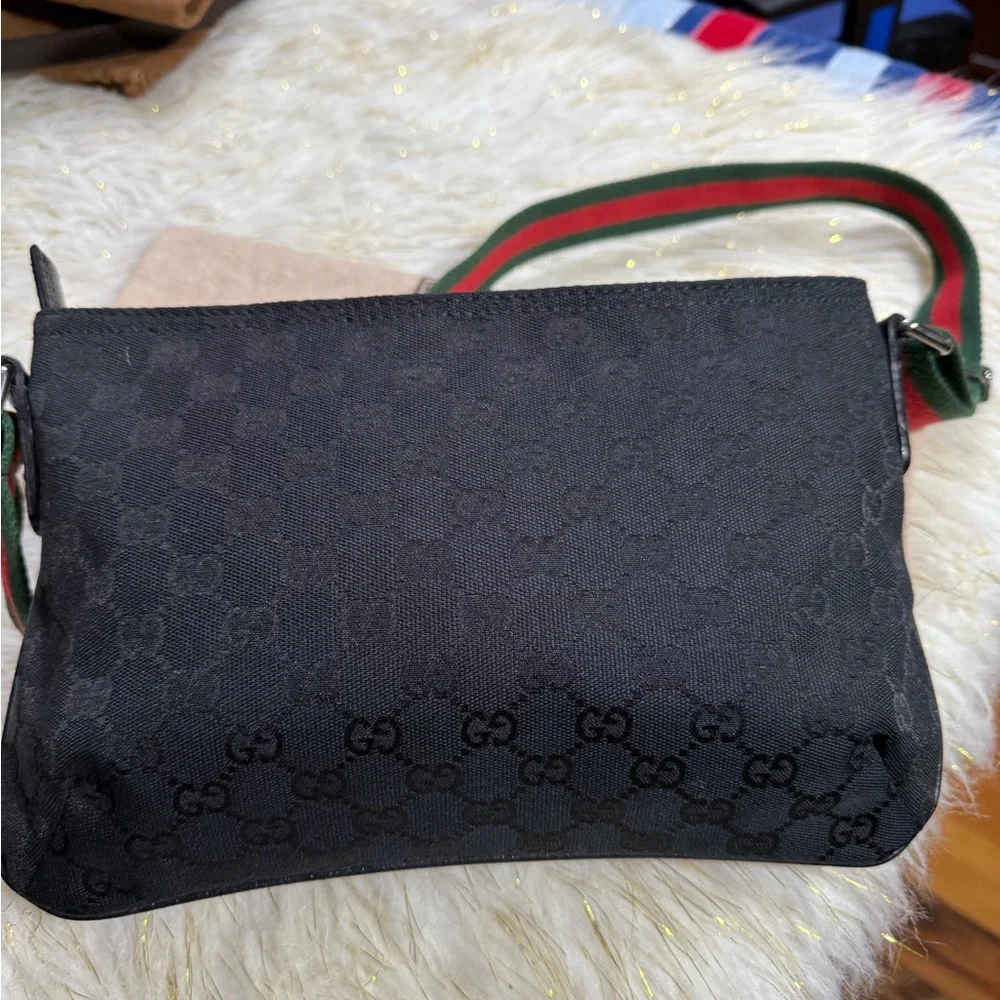Gucci Web Black Gg Cross bag Shoulder bag Black Small, - Picture 10 of 16